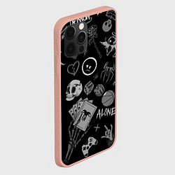 Чехол для iPhone 12 Pro Max Sad art, цвет: 3D-светло-розовый — фото 2