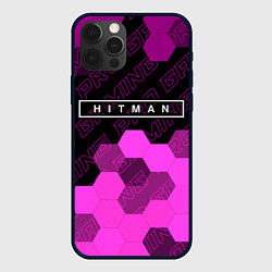 Чехол для iPhone 12 Pro Max Hitman pro gaming: символ сверху, цвет: 3D-черный