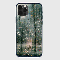 Чехол для iPhone 12 Pro Max Тени деревьев и краски, цвет: 3D-черный