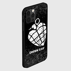 Чехол для iPhone 12 Pro Max Green Day с потертостями на темном фоне, цвет: 3D-черный — фото 2