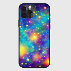 Чехол для iPhone 12 Pro Max Звездный космос, сияющий волшебством, цвет: 3D-черный