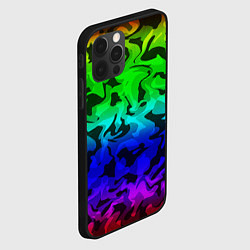 Чехол для iPhone 12 Pro Max Камуфляж спектр, цвет: 3D-черный — фото 2