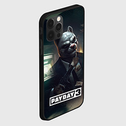 Чехол для iPhone 12 Pro Max Payday 2 dog mask, цвет: 3D-черный — фото 2