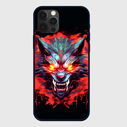 Чехол для iPhone 12 Pro Max Кровожадный волк: Lupus pilum mutat, non mentem, цвет: 3D-черный