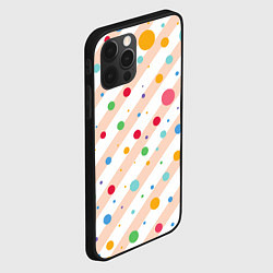 Чехол для iPhone 12 Pro Max Color circles, цвет: 3D-черный — фото 2