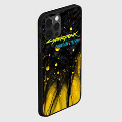 Чехол для iPhone 12 Pro Max Cyberpunk 2077 phantom liberty black gold, цвет: 3D-черный — фото 2