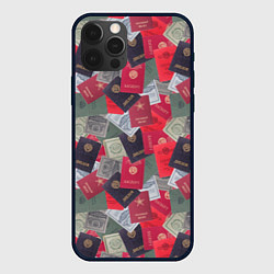 Чехол для iPhone 12 Pro Max Документы Советского Союза, цвет: 3D-черный