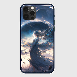 Чехол для iPhone 12 Pro Max Небесная девушка от нейросети, цвет: 3D-черный