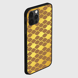 Чехол для iPhone 12 Pro Max Golden pattern, цвет: 3D-черный — фото 2