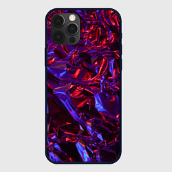 Чехол для iPhone 12 Pro Max Текстура кристалла, цвет: 3D-черный