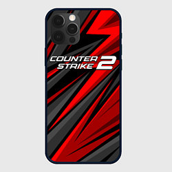 Чехол для iPhone 12 Pro Max Counter strike 2 - красный спортивный, цвет: 3D-черный