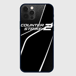 Чехол для iPhone 12 Pro Max Counter strike 2 - white line, цвет: 3D-черный