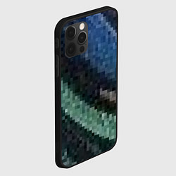 Чехол для iPhone 12 Pro Max Пиксельный узор, цвет: 3D-черный — фото 2