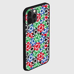 Чехол для iPhone 12 Pro Max Фишки, Ставки, Покер, цвет: 3D-черный — фото 2