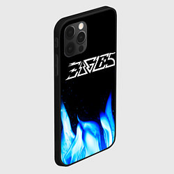 Чехол для iPhone 12 Pro Max Eagles blue fire, цвет: 3D-черный — фото 2
