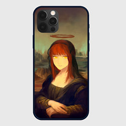 Чехол для iPhone 12 Pro Max Макима в стиле картины Мона Лиза, цвет: 3D-черный
