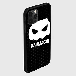 Чехол для iPhone 12 Pro Max DanMachi glitch на темном фоне, цвет: 3D-черный — фото 2