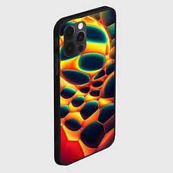 Чехол для iPhone 12 Pro Max Лавовые пузыри, цвет: 3D-черный — фото 2