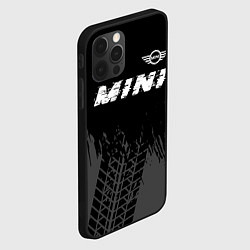 Чехол для iPhone 12 Pro Max Mini speed на темном фоне со следами шин: символ с, цвет: 3D-черный — фото 2