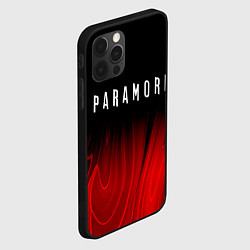 Чехол для iPhone 12 Pro Max Paramore red plasma, цвет: 3D-черный — фото 2