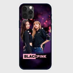 Чехол для iPhone 12 Pro Max Blackpink purple, цвет: 3D-черный