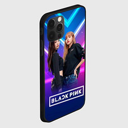 Чехол для iPhone 12 Pro Max Blackpink neon, цвет: 3D-черный — фото 2