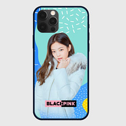 Чехол для iPhone 12 Pro Max Blackpink winter style, цвет: 3D-черный