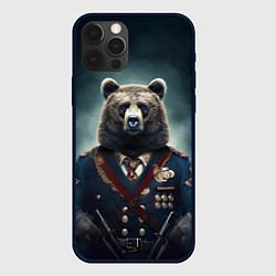 Чехол для iPhone 12 Pro Max Русский медведь от нейросети, цвет: 3D-черный