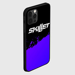 Чехол для iPhone 12 Pro Max Skillet purple grunge, цвет: 3D-черный — фото 2