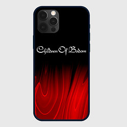 Чехол для iPhone 12 Pro Max Children of Bodom red plasma, цвет: 3D-черный