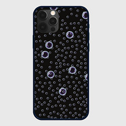 Чехол для iPhone 12 Pro Max Пузырьки, цвет: 3D-черный