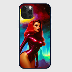 Чехол для iPhone 12 Pro Max Девушка на планете бурь, цвет: 3D-черный