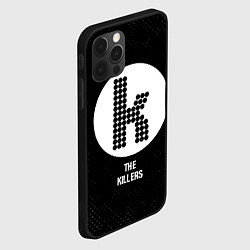Чехол для iPhone 12 Pro Max The Killers glitch на темном фоне, цвет: 3D-черный — фото 2