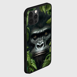 Чехол для iPhone 12 Pro Max Горилла в джунгях, цвет: 3D-черный — фото 2
