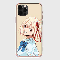 Чехол для iPhone 12 Pro Max Chisato Nishikigi - Lycoris Recoil, цвет: 3D-светло-розовый