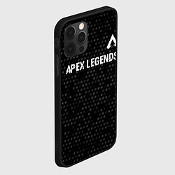 Чехол для iPhone 12 Pro Max Apex Legends glitch на темном фоне: символ сверху, цвет: 3D-черный — фото 2