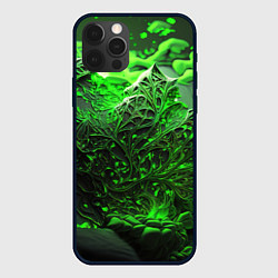 Чехол для iPhone 12 Pro Max Зеленая кислота, цвет: 3D-черный