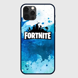 Чехол для iPhone 12 Pro Max Fortnite Logo Paint, цвет: 3D-черный