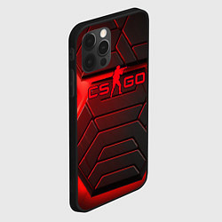 Чехол для iPhone 12 Pro Max Red neon CS GO, цвет: 3D-черный — фото 2