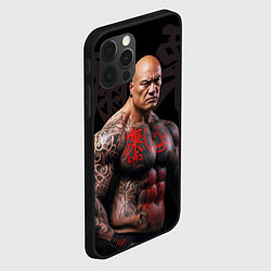 Чехол для iPhone 12 Pro Max Irezumi tattoo triad, цвет: 3D-черный — фото 2