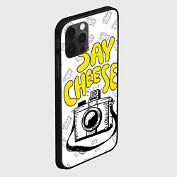 Чехол для iPhone 12 Pro Max Say cheese, цвет: 3D-черный — фото 2