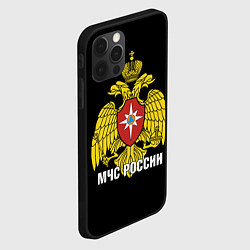 Чехол для iPhone 12 Pro Max МЧС России - герб, цвет: 3D-черный — фото 2
