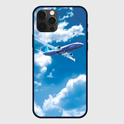 Чехол для iPhone 12 Pro Max Боинг 737 max 9, цвет: 3D-черный