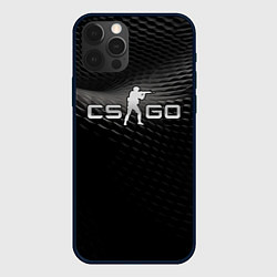 Чехол для iPhone 12 Pro Max CS GO black chrome, цвет: 3D-черный