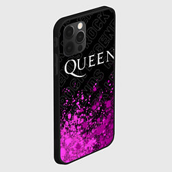 Чехол для iPhone 12 Pro Max Queen rock legends: символ сверху, цвет: 3D-черный — фото 2