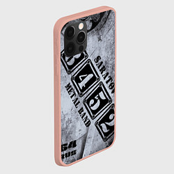 Чехол для iPhone 12 Pro Max 8452 metal band Саратов, цвет: 3D-светло-розовый — фото 2