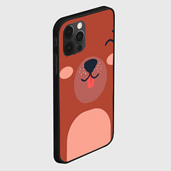 Чехол для iPhone 12 Pro Max Малаш медвежонок, цвет: 3D-черный — фото 2
