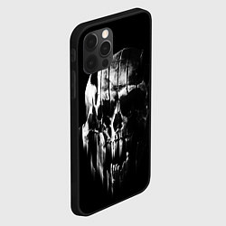 Чехол для iPhone 12 Pro Max Brutal skull, цвет: 3D-черный — фото 2