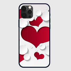 Чехол для iPhone 12 Pro Max С любовью для вас, цвет: 3D-черный