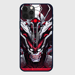 Чехол для iPhone 12 Pro Max Красный кибер демон, цвет: 3D-черный